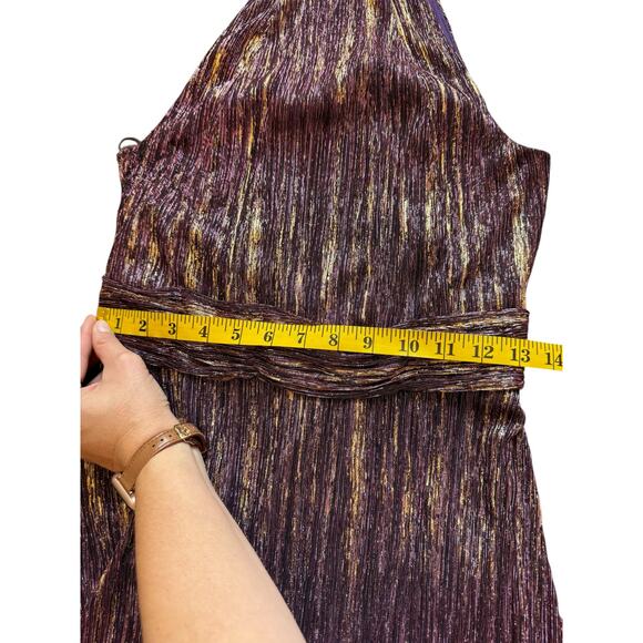 Monique Lhuillier purple and gold gown
 - Size - Picture 7 of 16